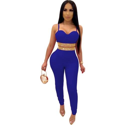 Womens Suit Solid Sleeveless Two-piece Suit Crop Top Set and Pants Backless Casual Outfits for Sexy Womens Pants Tracksuit