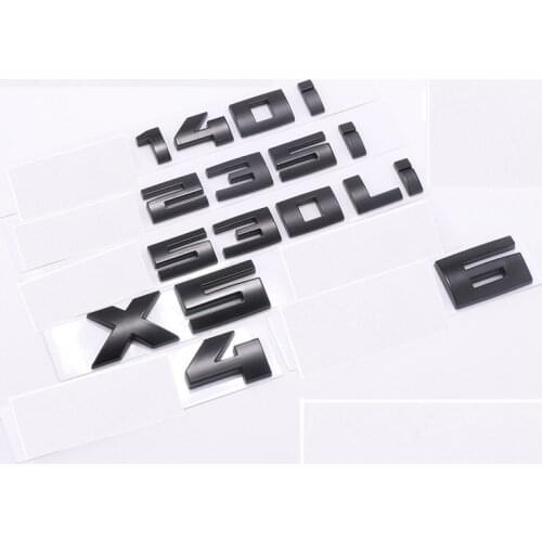 3D ABS Gloss Black for BMW M M1 M2 M3 M4 M5 M6 X2M X3M X4M X5M X6M M240i Emblem Car Trunk Badge Sticker E46 E90 Car Accessories