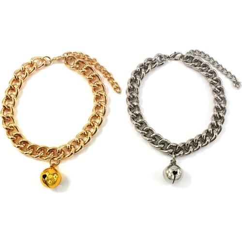 Aluminum Pet Cat Dog Collars Small Medium-sized Dogs Teddy Dog Collars Dog Cat Necklaces Copper Bells Pet Supplies Accessories