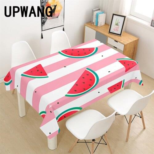 Watermelon Fruit Tablecloth 3D Printed Table Cover Rectangular Tablecloth Wedding Birthday Party Kitchen Home Decor