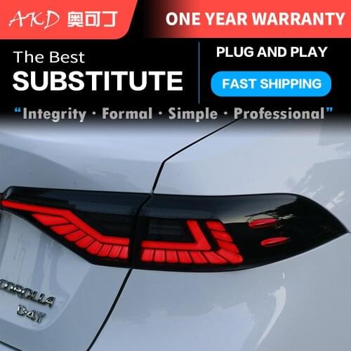 Car Tail Lights Parts For Toyota Corolla 2019 2020 2021 Taillights Rear Lamp LED Signal Reversing Parking FACELIFT