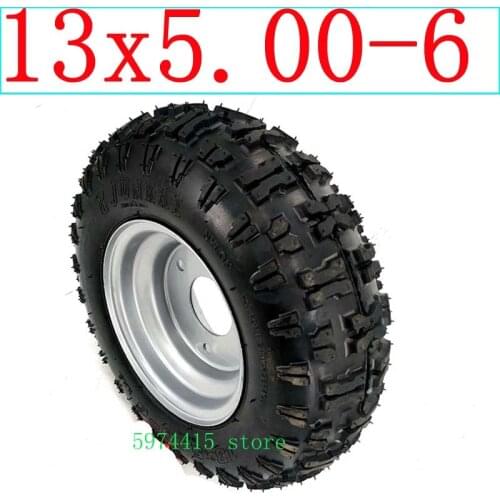 13x5.00-6 inch tire tubeless with wheel hub for snow machinery go kart ATW beach vehicle agricultural machinery tire accessories