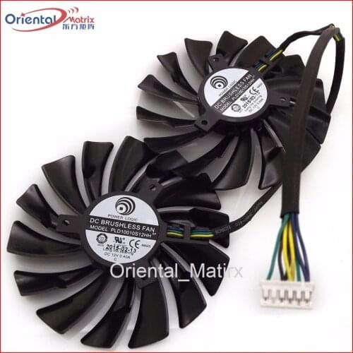Free Shipping 2pcs/lot PLD10010S12HH 12V 0.40A 95mm For MSI GTX970 GTX980 GTX980Ti Graphics Card Cooler Cooling Fan