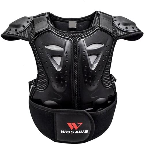 Children Bicycle Motorcycle Vest Motorbike Skiing Riding Skateboarding Chest Back Protector Vest Protective Gear 25