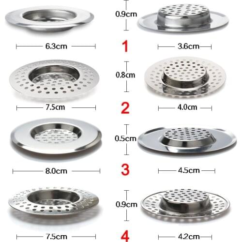 New Kitchen Sink Strainer Stainless Steel Drain Filter with Large Wide Rim