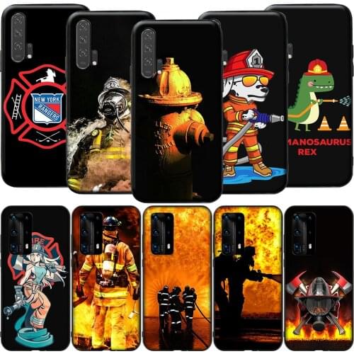 GX69 Firefighter Heroes Fireman for Huawei Y5P Y6P Y7A Y8P Y9A Mate 10 20 30 Pro Lite Nova 2i 3 3i 4 5 5T 7 SE P Smart Z