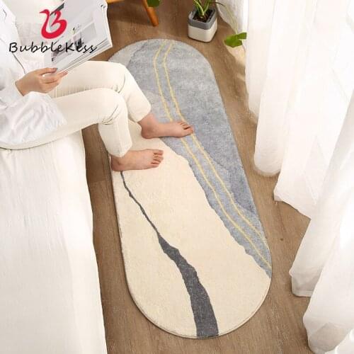 Bubble Kiss Imitation Cashmere Carpets For Bedroom Bedside Long Strip Soft And Comfortable Rugs Modern Home Decoration Floor Mat