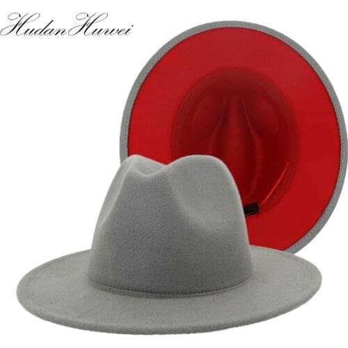 2020 New All Colors Patchwork British Men Women Jazz Panama Woolen Fedora Hat Church Holiday Caps