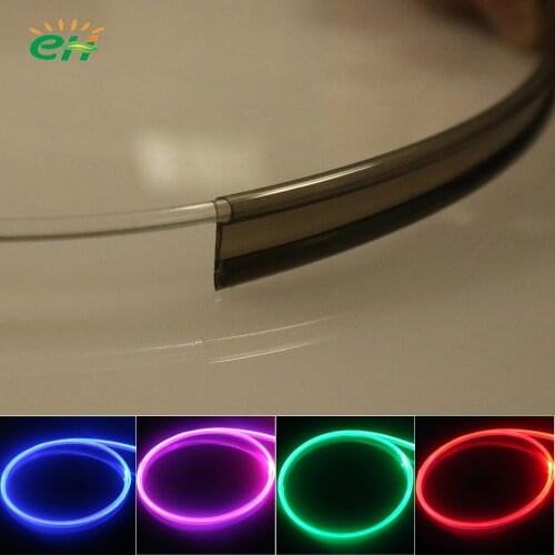 Fiber Optic PMMA Plastic Side Glow Cables for Car Atmosphere Light Decoration