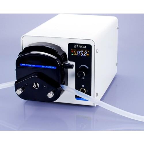 110/220V LED Digital speed Peristaltic Pump Double Channels Liquid Transfer Peristaltic Pump BT100M 0.1-100rpm