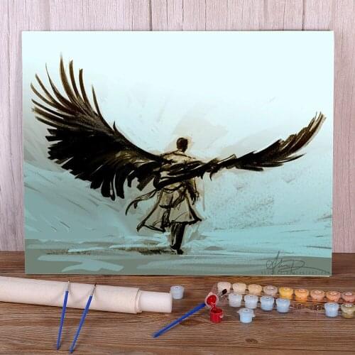 Portrait A Lonely Road Paint By Numbers Kit Oil Paints 40*50 Canvas Pictures Home Decoration Crafts For Adults For Handiwork