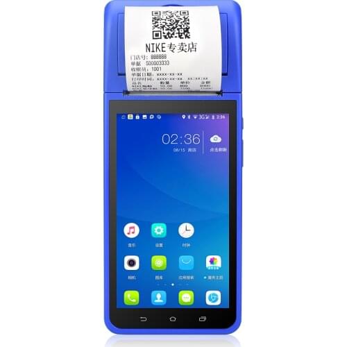 POS-6000 New Arrival 5.5 inch Capacitive Touch Screen WIFI Handheld Mobile Receipt Pos Terminal