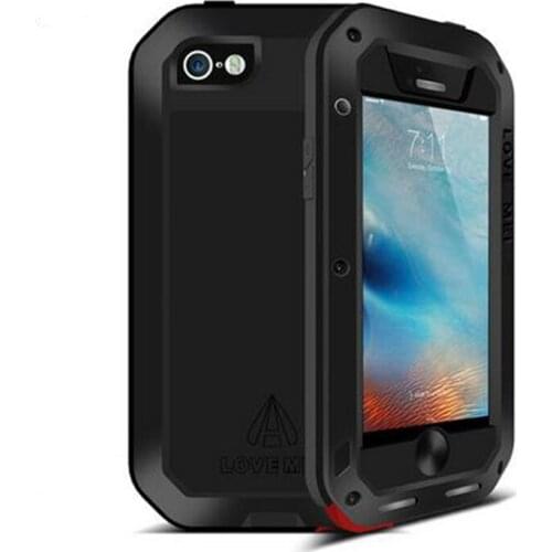 For Apple iPhone 8 7 Plus Aluminum Doom Case Shockproof Water Resistant Metal Armor Cover for iPhone XR XS Max Powerful Capa