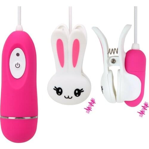 Breast Massage Nipple Clip Vibrator Clitoral Stimulation 10 Speeds Sex Toys for Women Clitoris Clip