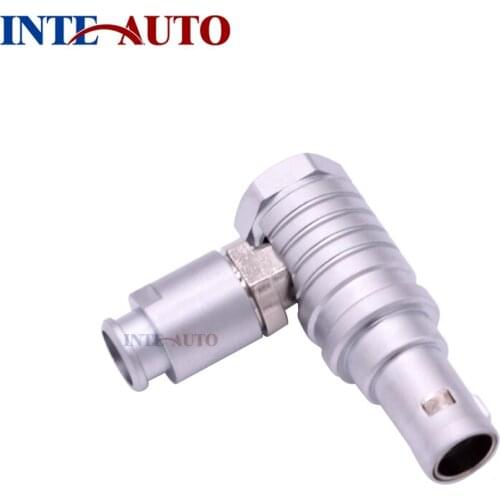 Compatible 1B M12 90 degree elbow THG Male Plug connector 2,3,4,5,6,7,8,10,14,16 Pin,bend relief