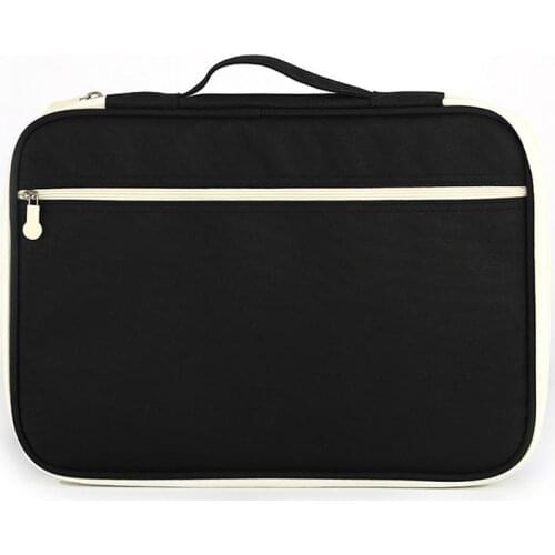 Briefcase Bag For Documents File Folder Bag Waterproof Oxford Cloth Multi Functional A4 Document Large Storage Organizer Bags