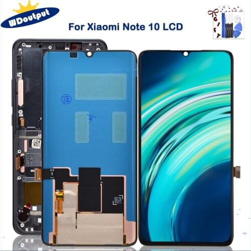 Original NEW For Xiaomi Note 10/note 10pro LCD Display Touch Screen Assembly CC9 Pro Display MI Note 10 Pro Replacement Parts