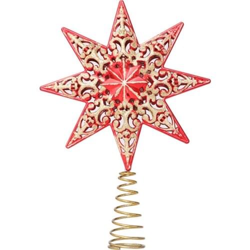 Star Topper Spitzer Stern Ornaments Xmas Tree Decoration Christmas Tree Decor 20cm Christmas Gift Pendants
