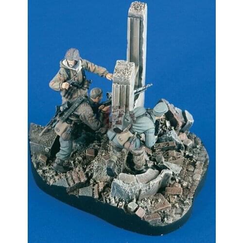 1/35 Resin Figure Model Kit Unassambled Unpainted 1088(3 figures with base)