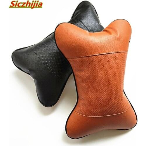 1 car seat leather headrest for Peugeot 206 207 208 301 307 308 407 2008 3008 4008