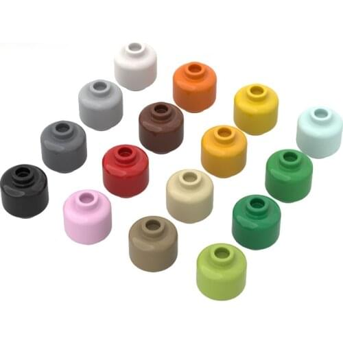 10PCS Building Blocks 3626 Minifig Head High-Tech Bricks Assembles Particles DIY Assembly Parts Education Toys For Children Gift