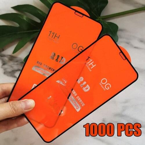 1000pc 21D Tempered Glass Screen Protector Full Glue For Moto G10 G20 G30 G40 G50 G60 G100 G Play One 5G Ace E7 Power E7i EDGE S