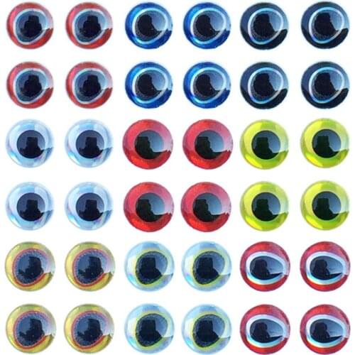 183Pcs 3D Fishing Lure Eyes Laser Fishing Lure Fish Eyes Self-adhesive Simulation Fly Fishing Artificial Fish Eye Fishing Tackle