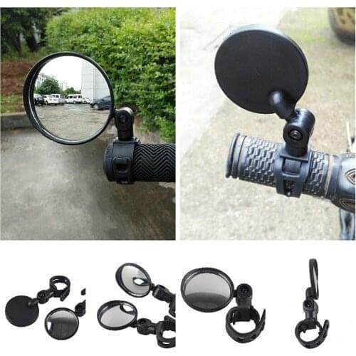 2@#1PcsHd Vision Side Mirrors Rear View Mirrors Accessories Universial Motorcycle Bicycle Rearview Mirrors Black Plastic Adjust