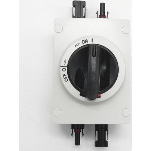 5 pcs/lot High performance Solar Electrical DC Isolator Switch with 2 pairs Connectors for Solar Power System