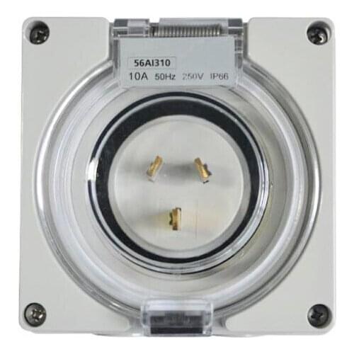 Australian Standard IP67 Outdoor Industrial Waterproof Plug Wall Power Socket BOX With Cover 10A/15A 250V AU Plug