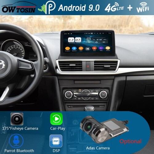 10.25" IPS 8Core 4GB+64GB Android 9.0 Car Multimedia Player For Mazda 3 Mazda3 Axela 2014 2015 2016 2017 GPS Radio DSP CarPlay