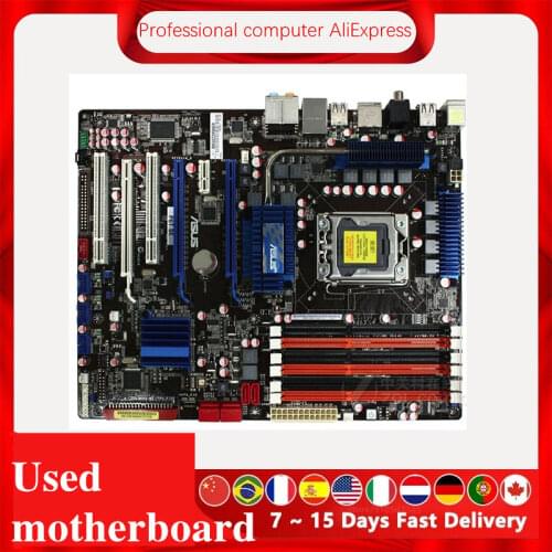 For ASUS P6T SE Used original motherboard Socket LGA 1366 DDR3 X58 X58M Desktop Motherboard