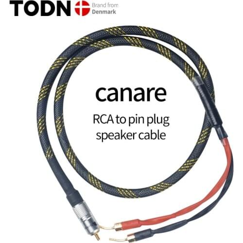 CANARE HIFI Stereo RCA Cable Stereo RCA Cable High-performance Premium Hi-Fi Audio cable RCA to 2pin plug Interconnect Cable