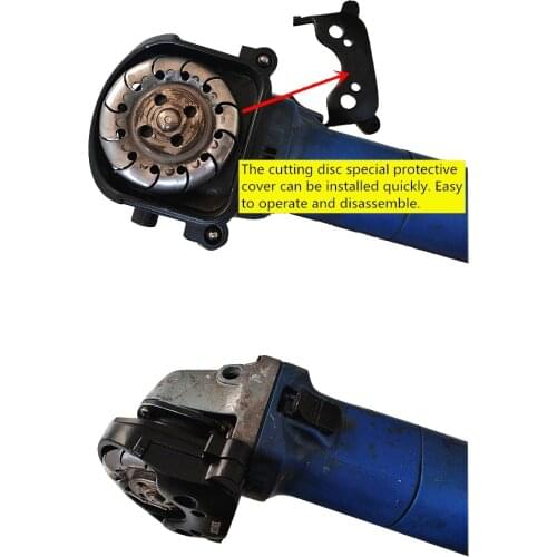 Black Cutting Machine Base Metal Wheel Guard Safety Protector Cover Angle Grinder Grinding Machine Rack Tool Accessories