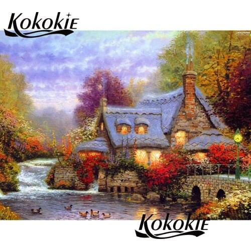 Diy art craft painting 5d diamond painting full drill square rhinestones pictures diamond embroidery nature diamond mosaic sale