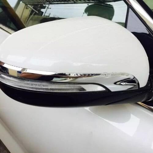 For Kia Sorento 2016 2017 2018 ABS Chrome Exterior Refit Kit Rearview Mirror Strip Cover Trim Car Styling Accessories