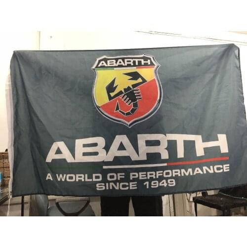 ABARTH flag 3x5ft 100% Polyester free 01