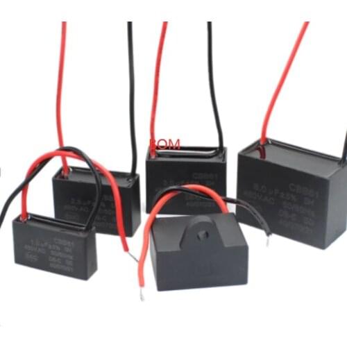 CBB61 fan start capacitor 4.5uf 6uf 8uf 450V