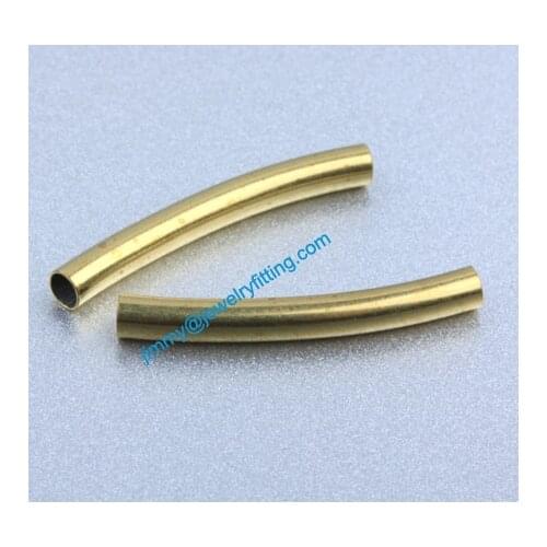 Jewelry findings Raw Brass matel spacer tube beads Pave tube beads tube Bar 3*25*0.18mm
