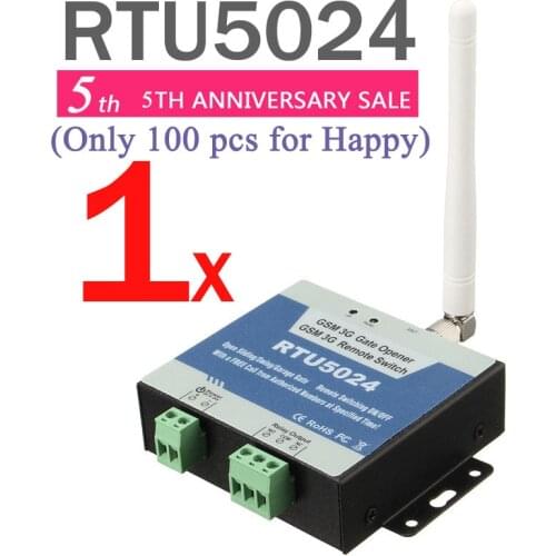 RTU5024 GSM Gate Opener Relay Switch Remote Access Control By Free Call iphone and android app support