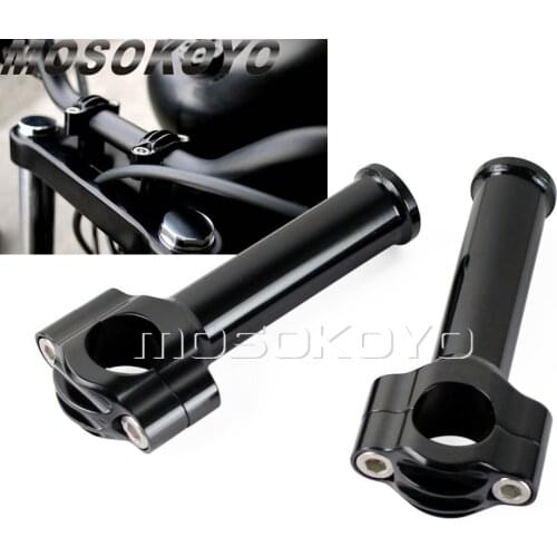 5.5" Rise Bar Mount Clamp 1" Handlebar Riser Rough Craft 25.4mm CNC Aluminum Bar Heightening for Harley Sportster XL 883 1200 48