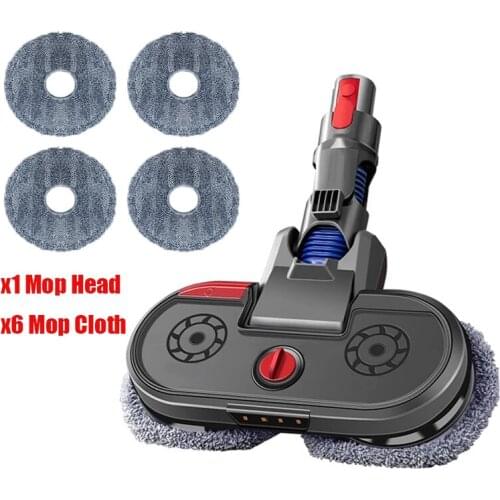 Electric Spray Mop Head For Dyson V7 V8 V10 V11 Cordless Vacuum Cleaner Brush Head Wet And Dry With Water Tank Mop Cloth