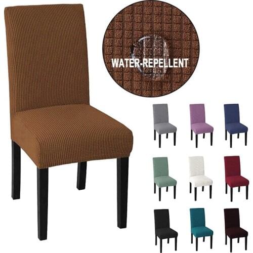 Cheap Jacquard Waterproof Chair Cover Spandex Elastic Chair Slipcover Dining Chair Cover Case for Wedding Hotel Banquet