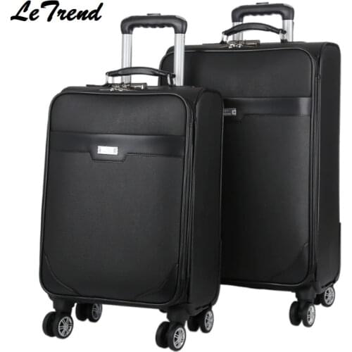 New Suitcase On Wheel High Quality Travel Luggage Hand Trolley Men Boarding Suitcase Large Capacity Travel Rolling Luggage