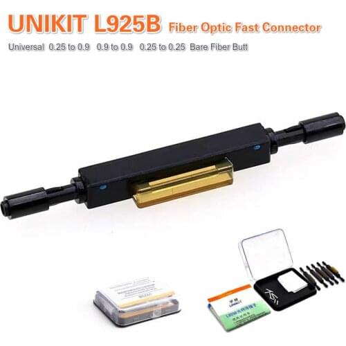 Wholesales L925B Fiber Optic Quick Connector Fast Mechanical Splice for Drop Cable Universal 0.25/0.9 to 0.9/0.25 Bare Fiber