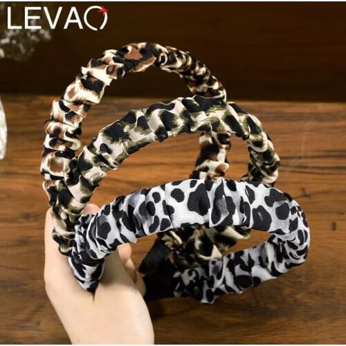 Levao Fashion Leopard Headbands For Women New Arrival Summer Hair Bands Hoop Bezel Ladies Hair Accessories Headwear