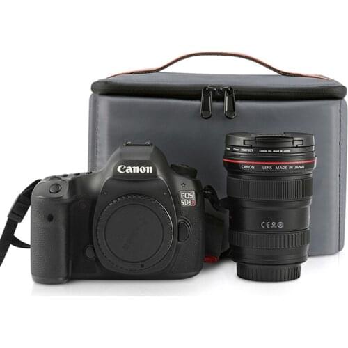 Roadfisher Removable Waterproof Photography Protector Camera Carry Bag Insert Case Can Fit Canon Nikon Sony DSLR Lens