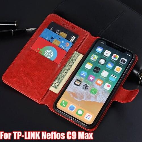 Luxury PU Leather Cover Case For TP-LINK Neffos C9 Max TP7062A TP7062C Case Flip Protective Phone Back Cover Bag Capa