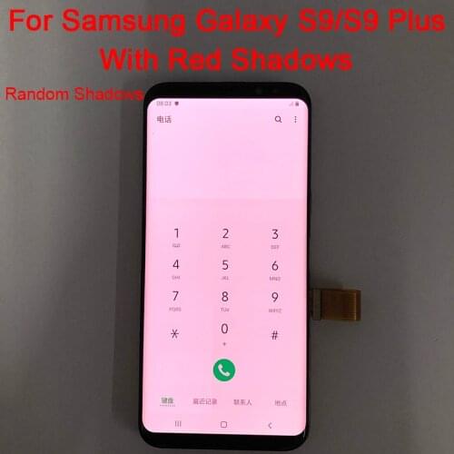 Pink Shadows S9 Display For Samsung Galaxy S9 Plus LCD With Frame Defective Screen SM-G960A G965F/DS G960F LCD Touch Screen Part