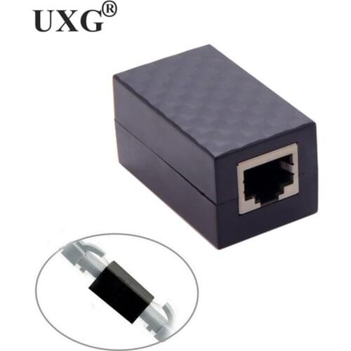 1PCS Lightning Protection RJ45 UTP STP CAT6 CAT5e Female to Female Network Lan Adapter Extender